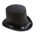 Chapeau Haut de Forme Adulte feutre noir 15cm - Déguisement Charleston Homme The Duck