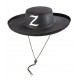 Chapeau de Zorro Adulte feutre noir - Déguisement Zorro Adulte Film The Duck