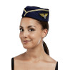 Chapeau Calot d'Hôtesse de l'air Femme bleu marine