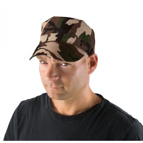 Casquette de Militaire Adulte camouflage - Déguisement militaire Adulte The Duck