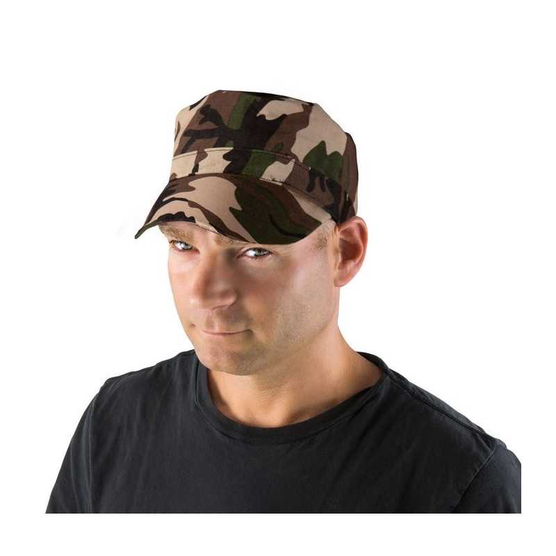 Casquette de Militaire Adulte camouflage - Déguisement militaire Adulte The Duck