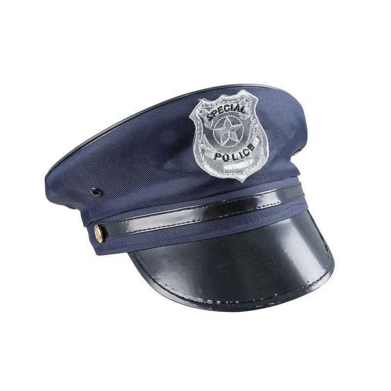 Casquette de Policier Adulte bleu marine - Déguisement policier Adulte carnaval The Duck