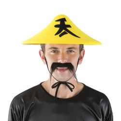 Chapeau Chinois Pointu Adulte Jaune