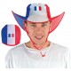 Chapeau de Cowboy France Adulte pliable - Déguisement supporter france Adulte The Duck