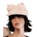 Chapeau Casquette Seins Adulte beige - Déguisement EVG EVJF Adulte Humour The Duck