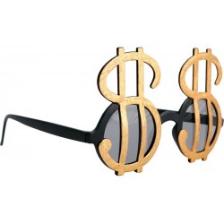 Lunettes Dollar Adulte Or
