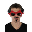 Lunettes de Diable Adulte Rouge - Déguisement Diable Adulte Halloween The Duck