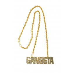 Collier Gangster Or & Strass