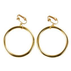 Boucles d’Oreilles Disco Dorées Adulte