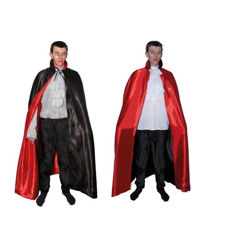 Cape Réversible Noire et Rouge Adulte 1,40m - Déguisement vampire Adulte halloween the duck