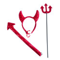 Kit de diable Rouge Adulte - Déguisement diable adulte halloween The Duck