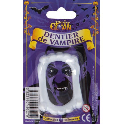 Dentier de Vampire Blanc Eco Adulte - Déguisement vampire adulte halloween the duck