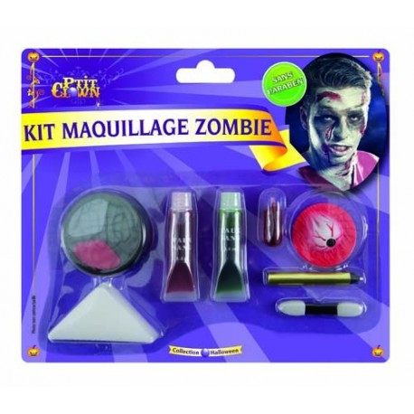 Kit de Maquillage de Zombie - Déguisement zombie adulte halloween maquillage the duck