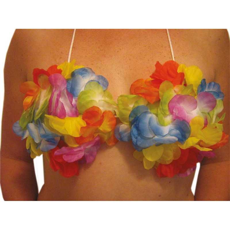 Soutien-gorge Hawaïen Femme - Déguisement hawai carnaval the duck