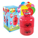 Kit Hélium & Ballons : Bouteille jetable 0.25m3 et 30 Ballons multicolores - Décoration carnaval the duck