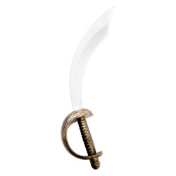 Sabre de Pirate Or & Argent 45 cm - déguisement pirate carnaval the duck