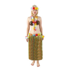 Jupe hawaïenne 80 cm Hawai - Déguisement hawaienne femme the duck