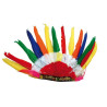 Coiffe Indienne Multicolore - Déguisement indien adule the duck
