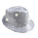 Chapeau Borsalino à Sequins Lumineux Adulte - Déguisement Jour de l'An Adulte the duck