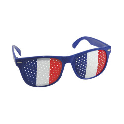 Lunettes France Bleu, Blanc Rouge Adulte