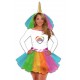 Déguisement de Miss Licorne Multicolore Femme - Costume humour femme the duck