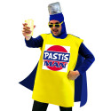 Costume de Pastis Man Bleu & Jaune Adulte - Déguisement humour adulte the duck