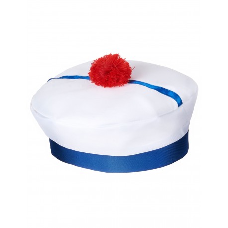Chapeau de Marin Bleu & Blanc Adulte - Costume marin carnaval the duck