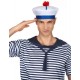 Chapeau de Marin Bleu & Blanc Adulte - Costume marin carnaval the duck