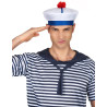 Chapeau de Marin Bleu & Blanc Adulte - Costume marin carnaval the duck