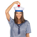 Chapeau de Marin Bleu & Blanc Adulte - Costume marin carnaval the duck