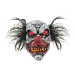 Masque de Clown Fou avec Yeux Lumineux Adulte