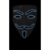 Masque d'Anonymous Lumineux LED Adulte - Déguisement masque film v pou vendetta the duck
