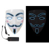 Masque d'Anonymous Lumineux LED Adulte - Déguisement masque film v pou vendetta the duck