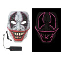 Masque de Clown d'Halloween Lumineux LED Adulte - Déguisement de clown d'halloween the duck