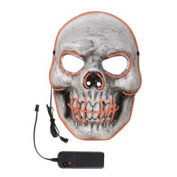 Masque de Squelette d'Halloween Lumineux LED Adulte