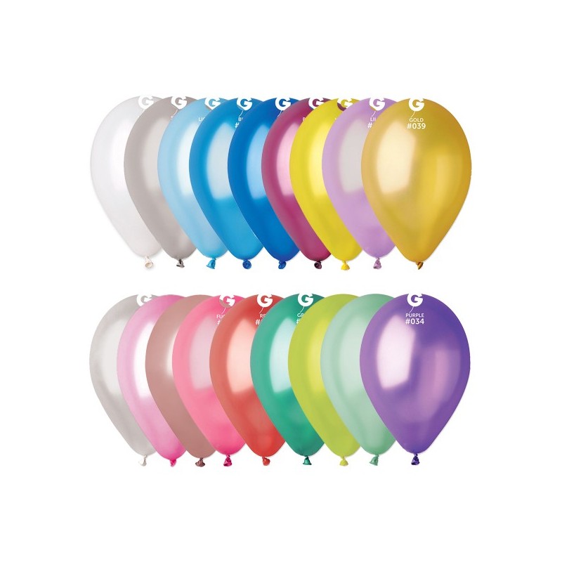 10 Ballons Dorés Métallisés en Latex, Déco Fête - Les Bambetises