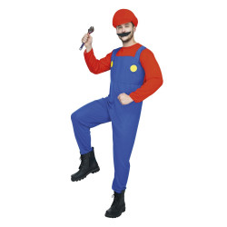 Déguisement Super mario rouge Adulte - Costume Jeux Video The Duck