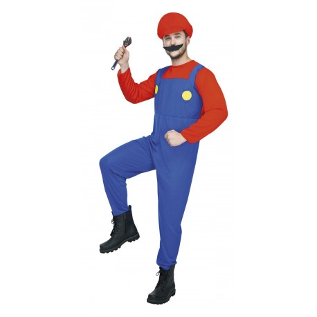 Déguisement Super mario rouge Adulte - Costume Jeux Video The Duck