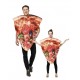 Costume de Pizza au basilic Adulte - Déguisement humoristique carnaval the duck