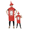 Costume de Pot de Ketchup Rouge Adulte - Déguisement humoristique carnaval the duck