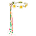 Couronne de Fleurs Hippie Adulte - Déguisement hippie adulte carnaval the duck