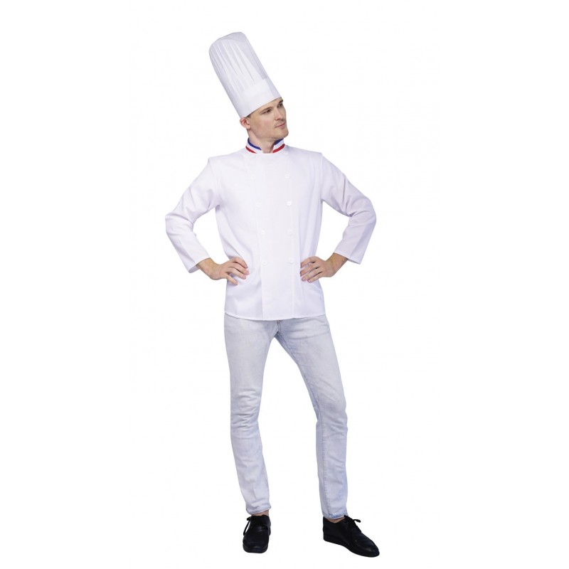 Toque déguisement de Grand Chef - Toque blanche de cuisinier pas chère
