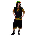 costume de Rasta Noir Adulte - déguisement rasta humoristique carnaval the duck