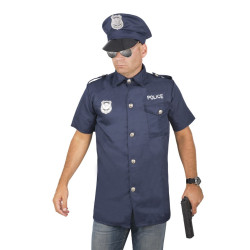 Destockage Déguisement de Policier Bleu Homme