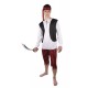 Costume Pirate Homme Rouge Noir - Déguisement Pirate Homme The Duck