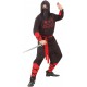 Costume de Ninja Noir & Rouge Adulte - déguisement ninja adulte carnaval the duck