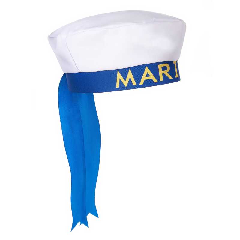 Chapeau de Marin à bandeau bleu Adulte - Déguisement marin chapeau the duck