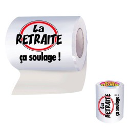 Papier Toilette WC Retraite "ça soulage - cadeau humoristique retraite the duck