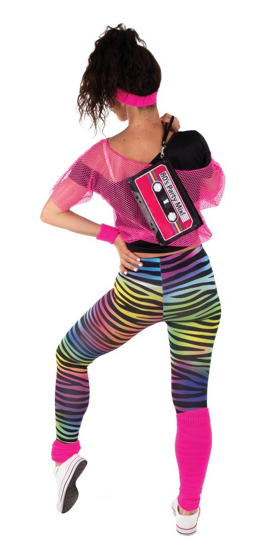 Pochette retro cassette rose fluo PtitClown